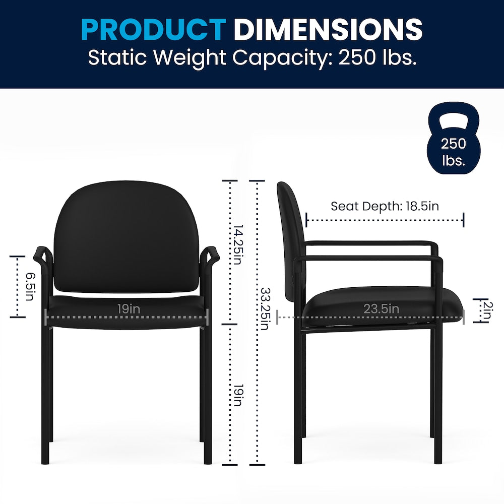 Chaise de réception empilable