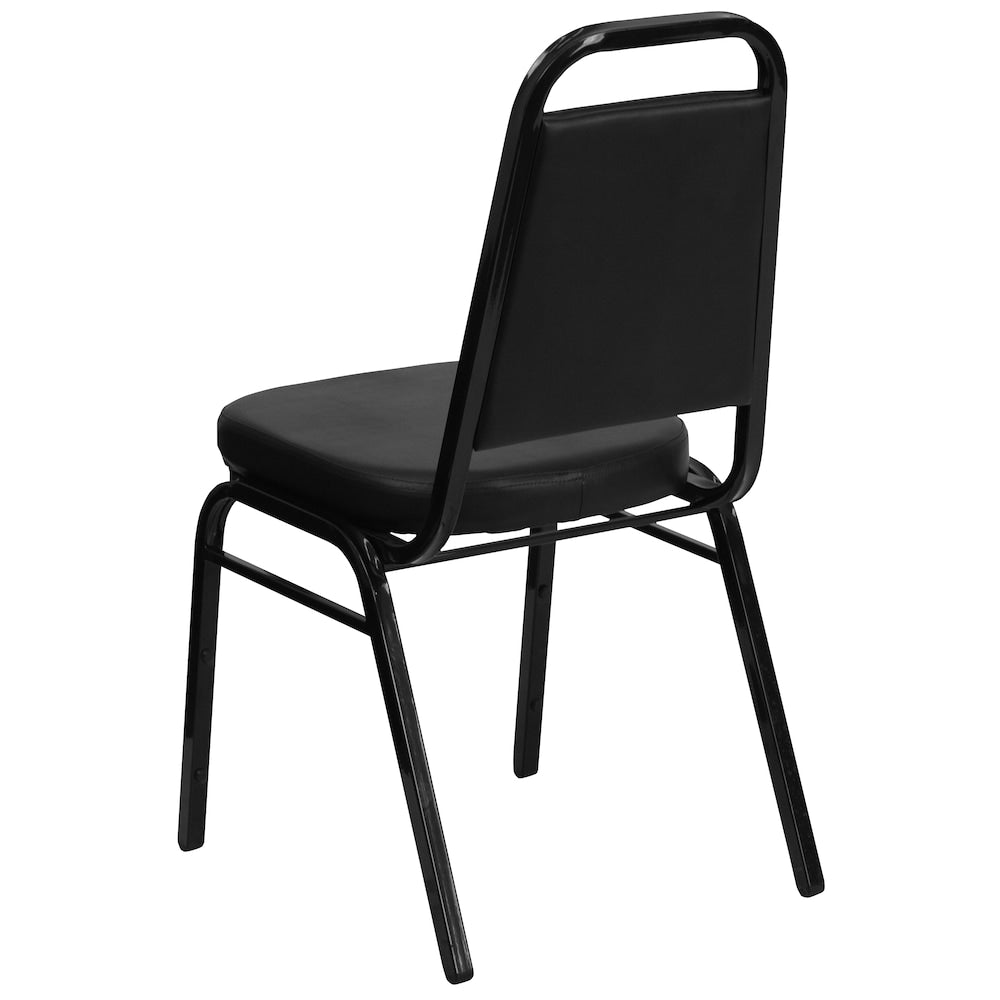 Chaise de banquet à dossier trapézoïdal