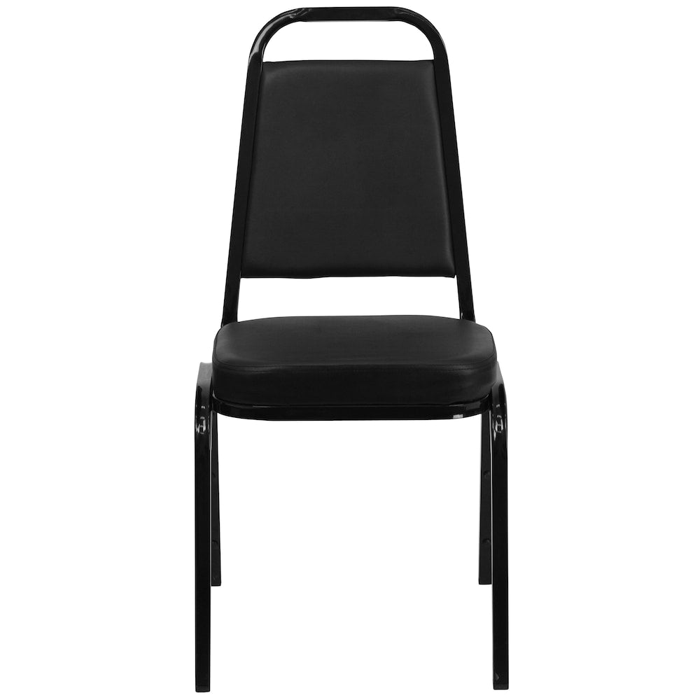 Chaise de banquet à dossier trapézoïdal