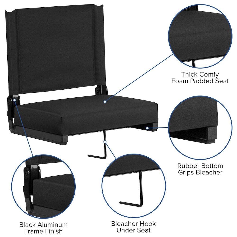 Chaise de stade ultra-rembourrée