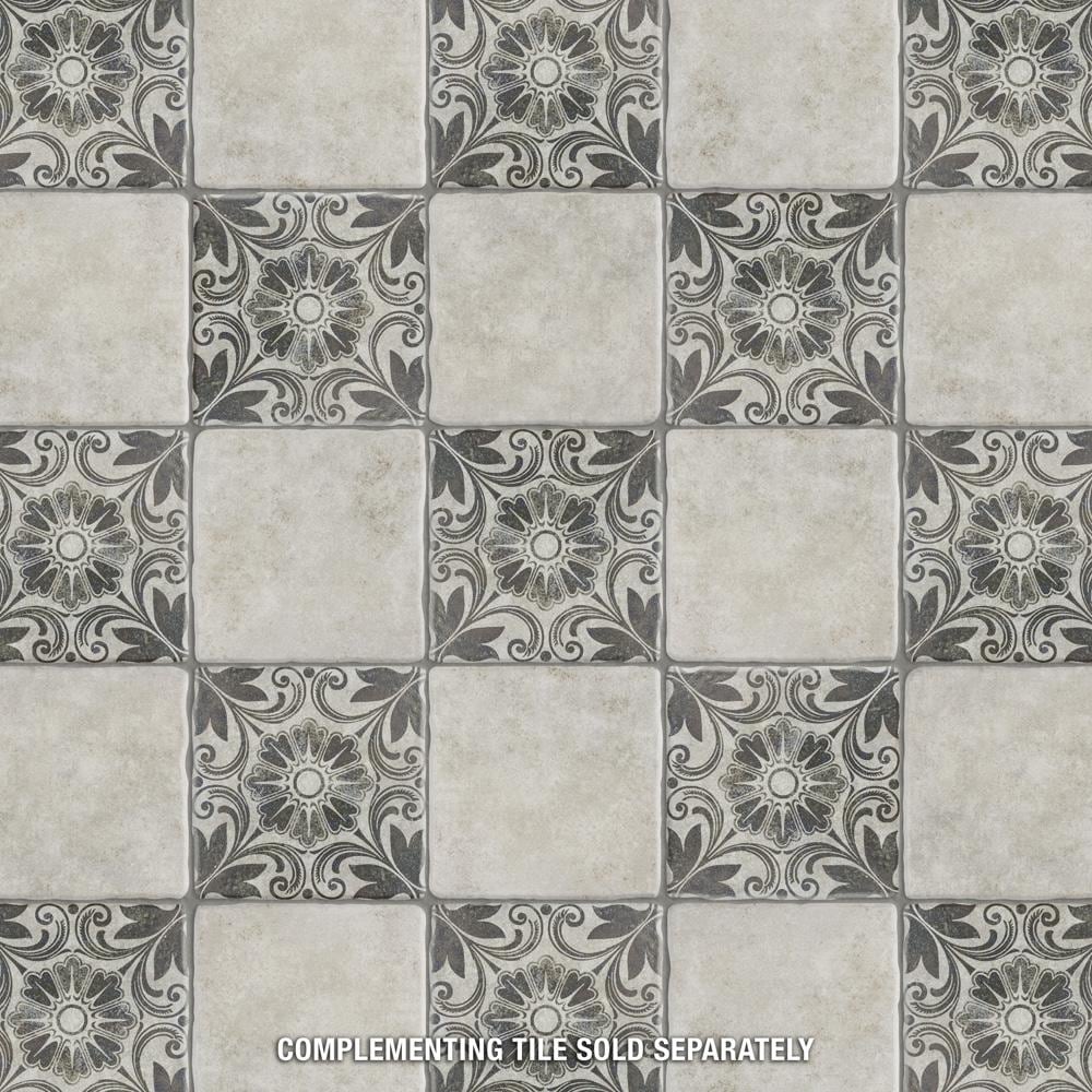 Carreaux de sol et de mur en céramique Costa Cendra Decor Dahlia de 7 3/4 po x 7 3/4 po (11,11 pi2/boîte)