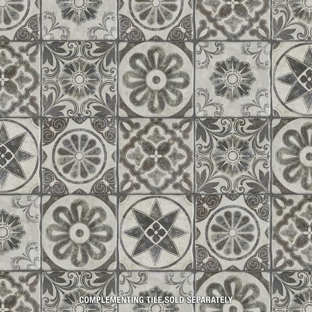 Carreaux de sol et de mur en céramique Costa Cendra Decor Dahlia de 7 3/4 po x 7 3/4 po (11,11 pi2/boîte)