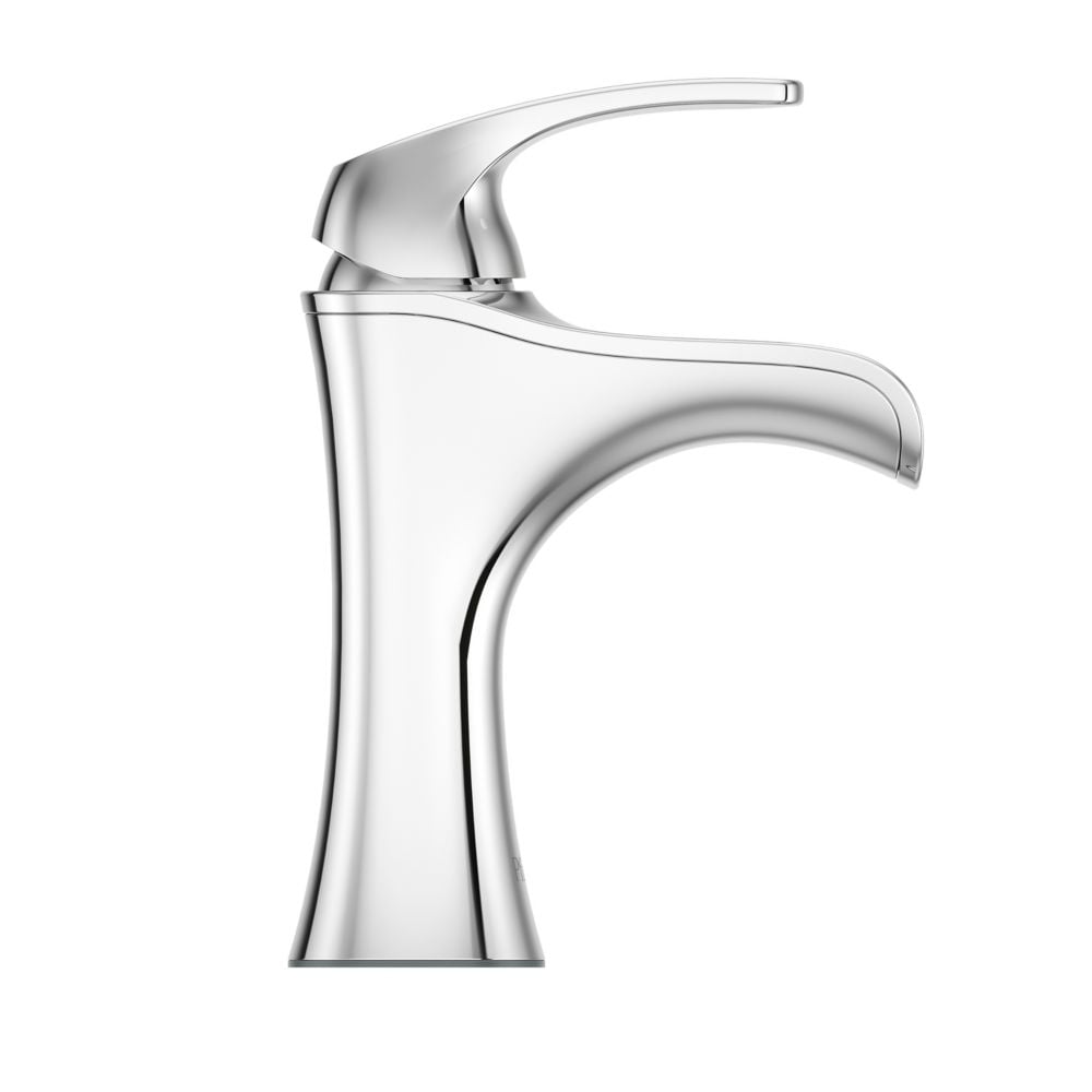 Robinet de lavabo de salle de bain à poignée unique Jaida à 1 ou 3 trous en chrome poli