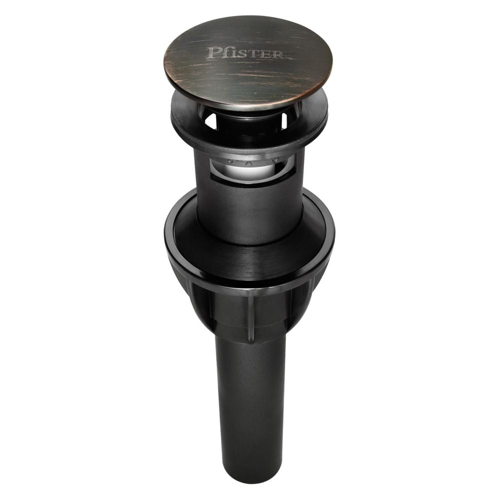 Drain de lavabo de salle de bain en bronze toscan Push and Seal