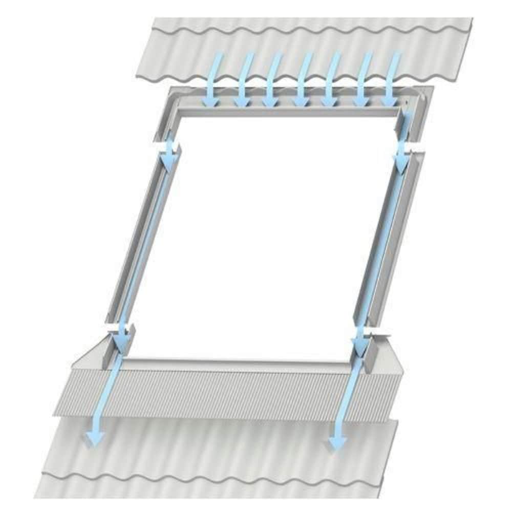Engineered flashing for High profile roofing- Roof Windows with outside frame 30 5/8 inch x 38 1/2 inch