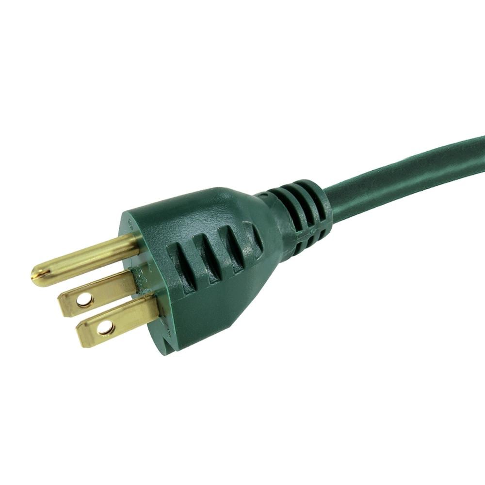 40 ft. 16 Gauge 13 Amps Multi-Directional Outdoor Light Duty Extension Cord, Green