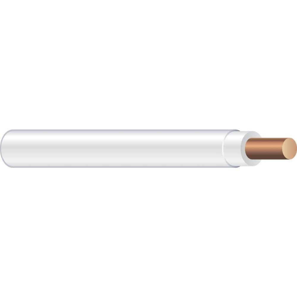Fil électrique solide T90 12 AWG 150M - Blanc