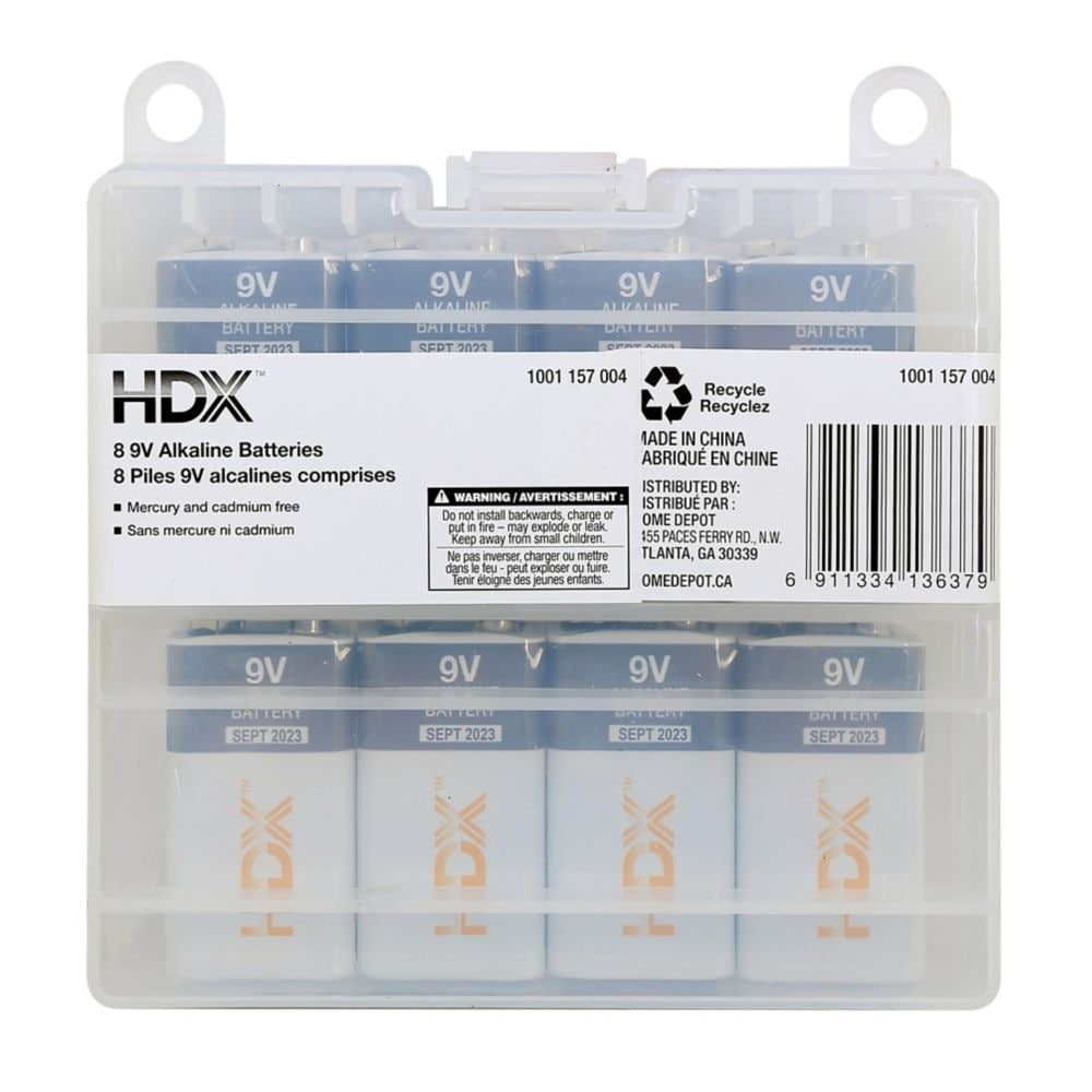 9V Alkaline Battery (8-Pack)
