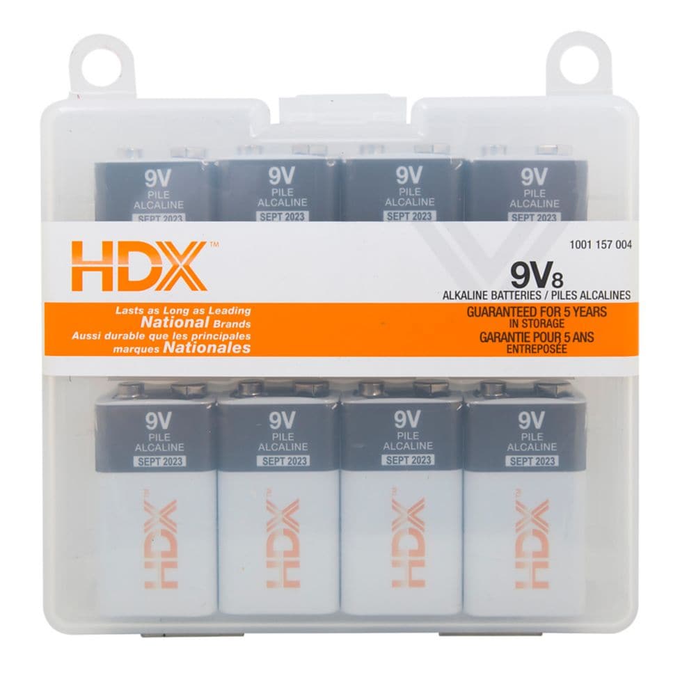 9V Alkaline Battery (8-Pack)