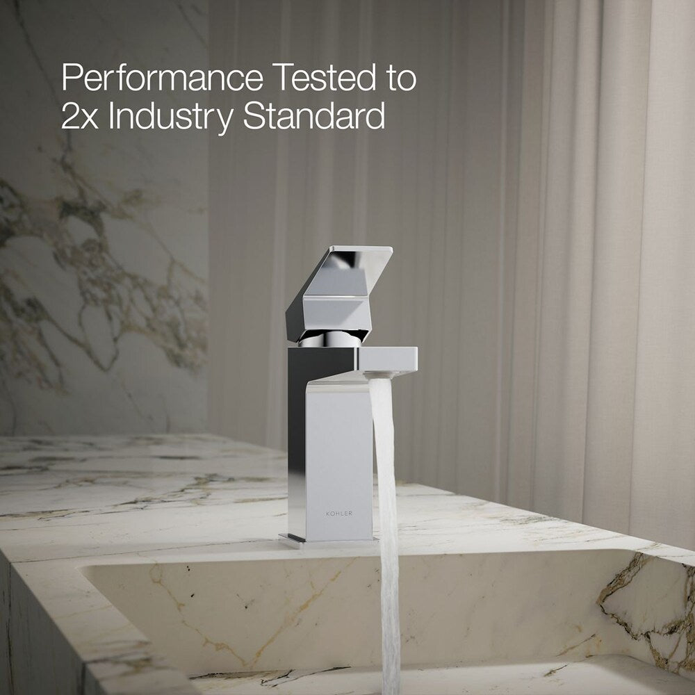 Robinet de lavabo de salle de bain Honesty à poignée unique, 0,5 GPM en chrome
