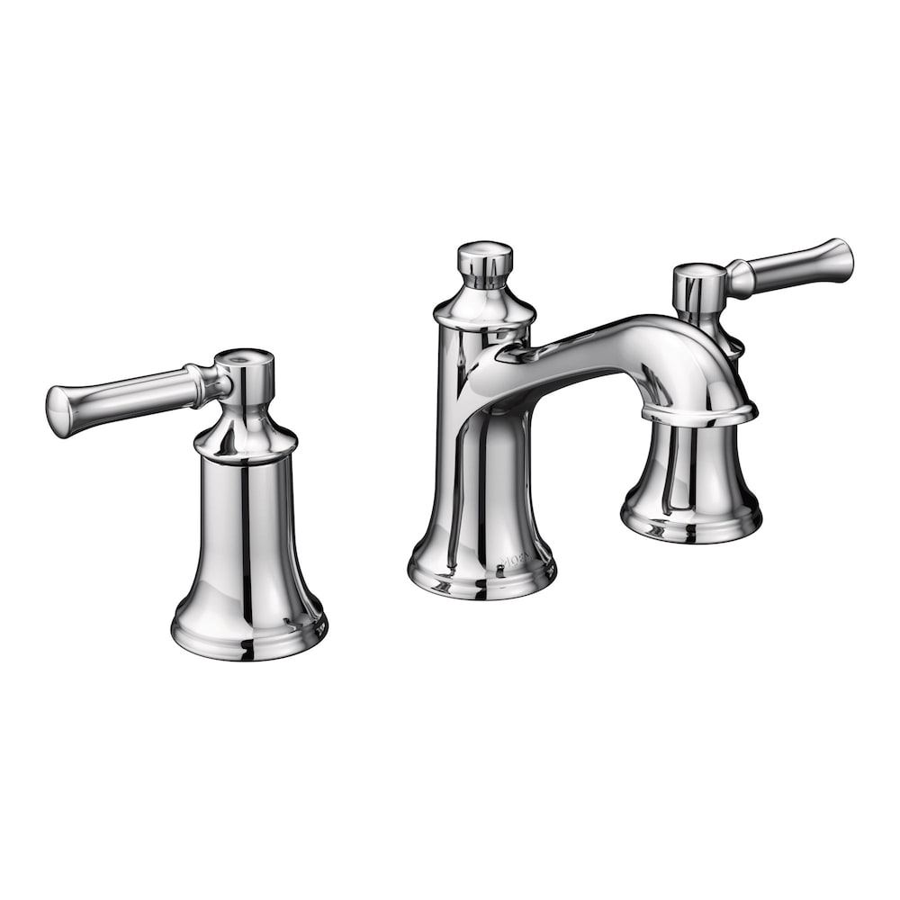 Robinet de lavabo de salle de bain à 2 poignées Dartmoor de 8 à 16 pouces en chrome (drain inclus; valve non incluse)