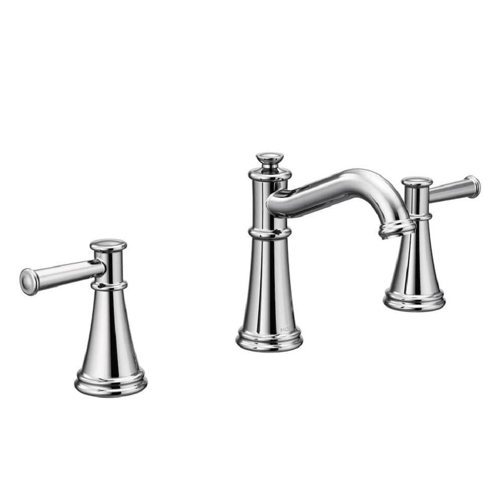 Robinet de lavabo de salle de bain à 2 poignées Belfield de 8 à 16 pouces en chrome