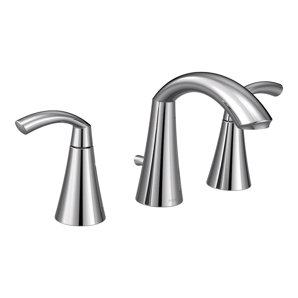 Robinet de lavabo de salle de bain à 2 poignées Glyde de 8 à 16 pouces en chrome (drain inclus; valve non incluse)