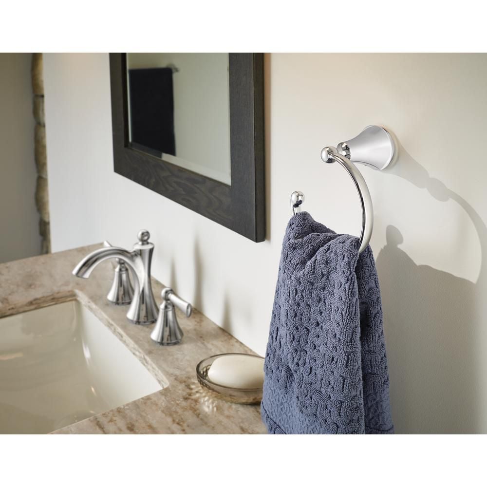 Robinet de lavabo de salle de bain à 2 poignées Wynford de 8 à 16 pouces en chrome (drain inclus; valve non incluse)