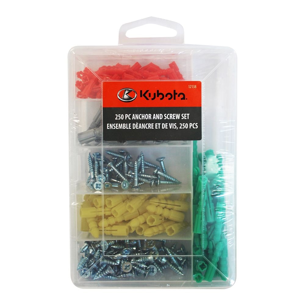 250-Piece Anchor and Screw Set