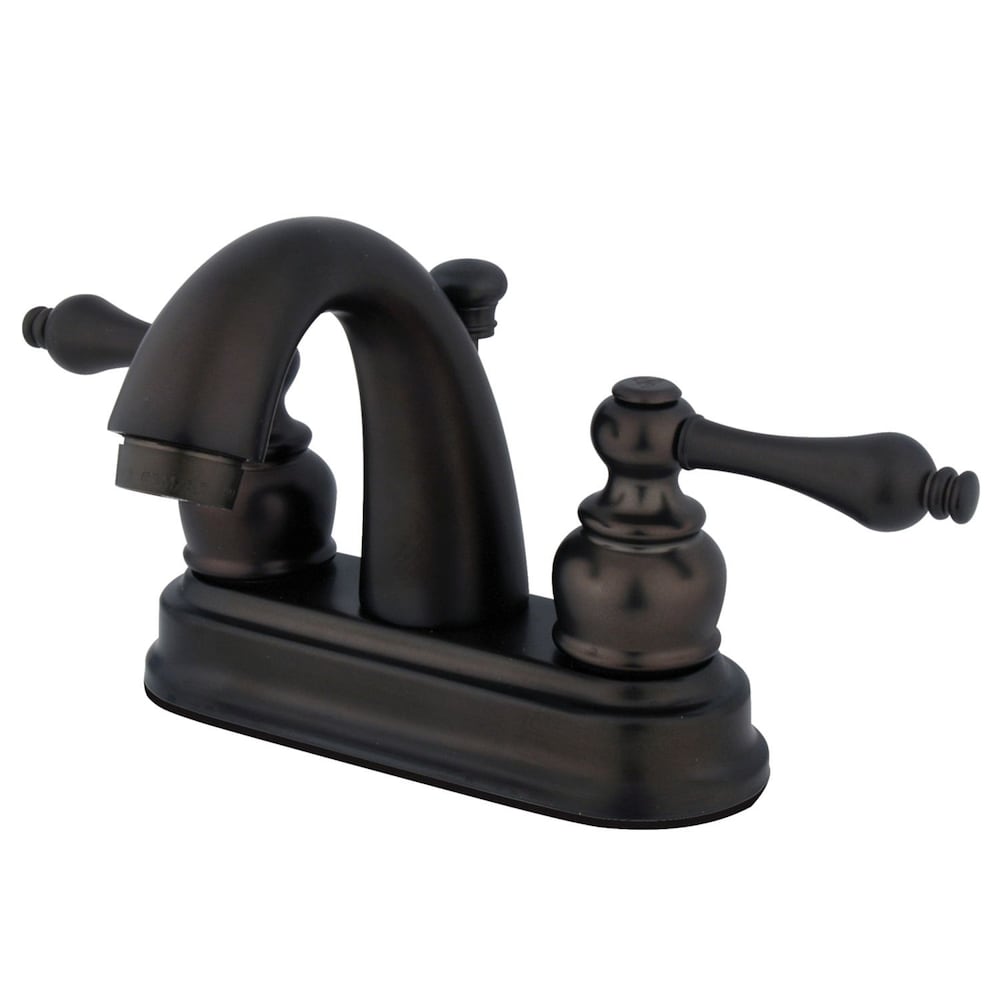 Restoration 4 inch Centerset 2-Handle Mid-Arc Bathroom Faucet in Oil Rubbed Bronze