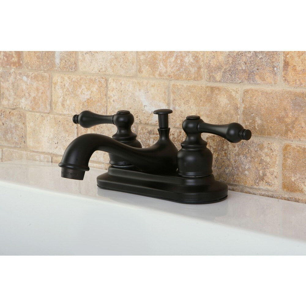 Restoration 4 inch Centerset 2-Handle Bathroom Faucet in Oil Rubbed Bronze