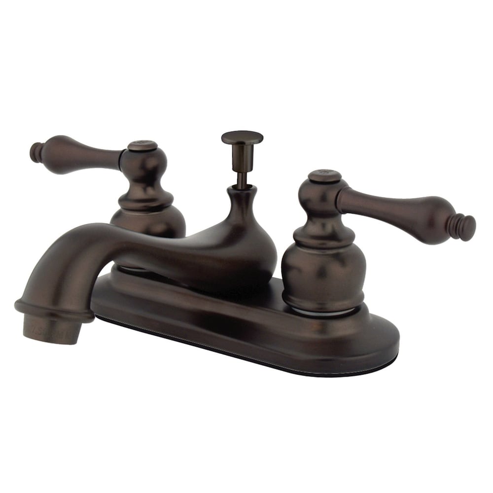 Restoration 4 inch Centerset 2-Handle Bathroom Faucet in Oil Rubbed Bronze