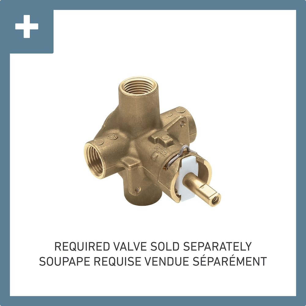 Glyde 1-Spray Single-Handle Eco-Performance Posi-Temp Bathtub Shower Faucet Trim Kit in Chrome (Valve Not Included)