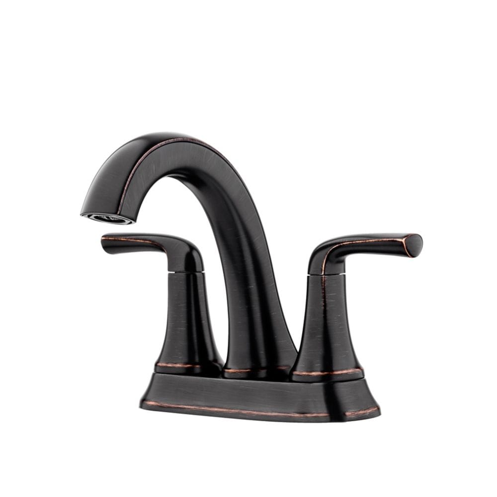 Robinet de lavabo de salle de bain Ladera à 2 poignées et 4 pouces en bronze toscan