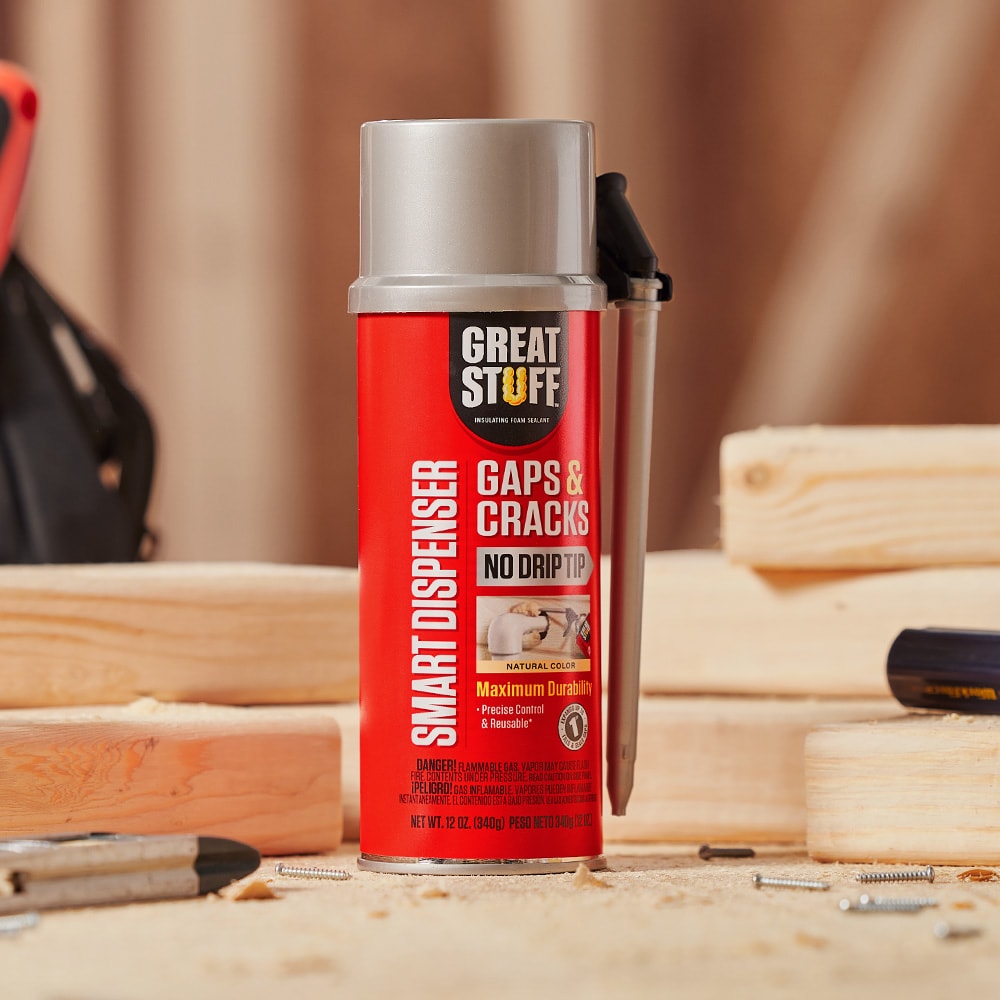 Gaps & Cracks with Smart Dispenser  16 oz. Expanding Spray Foam Insulation, 454 g