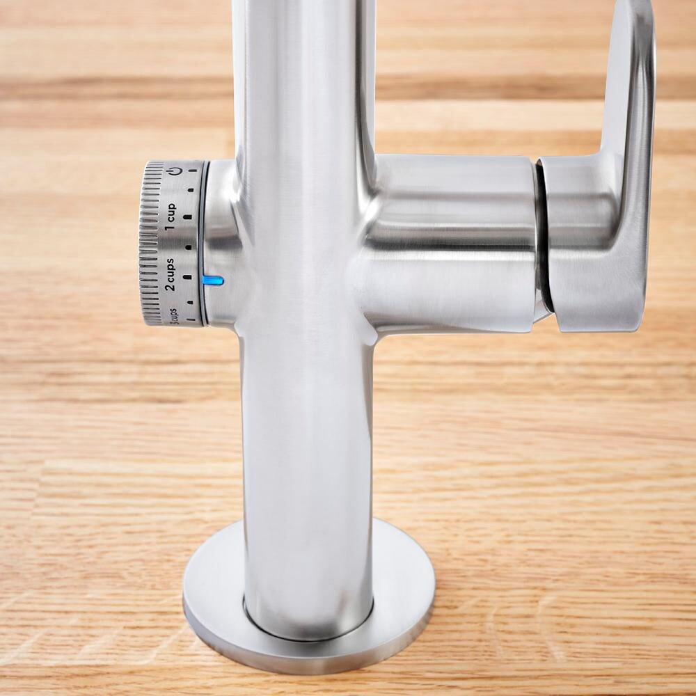 Robinet de cuisine Beale MeasureFill à poignée unique et double jet avec technologie tactile en chrome (robinet inclus)