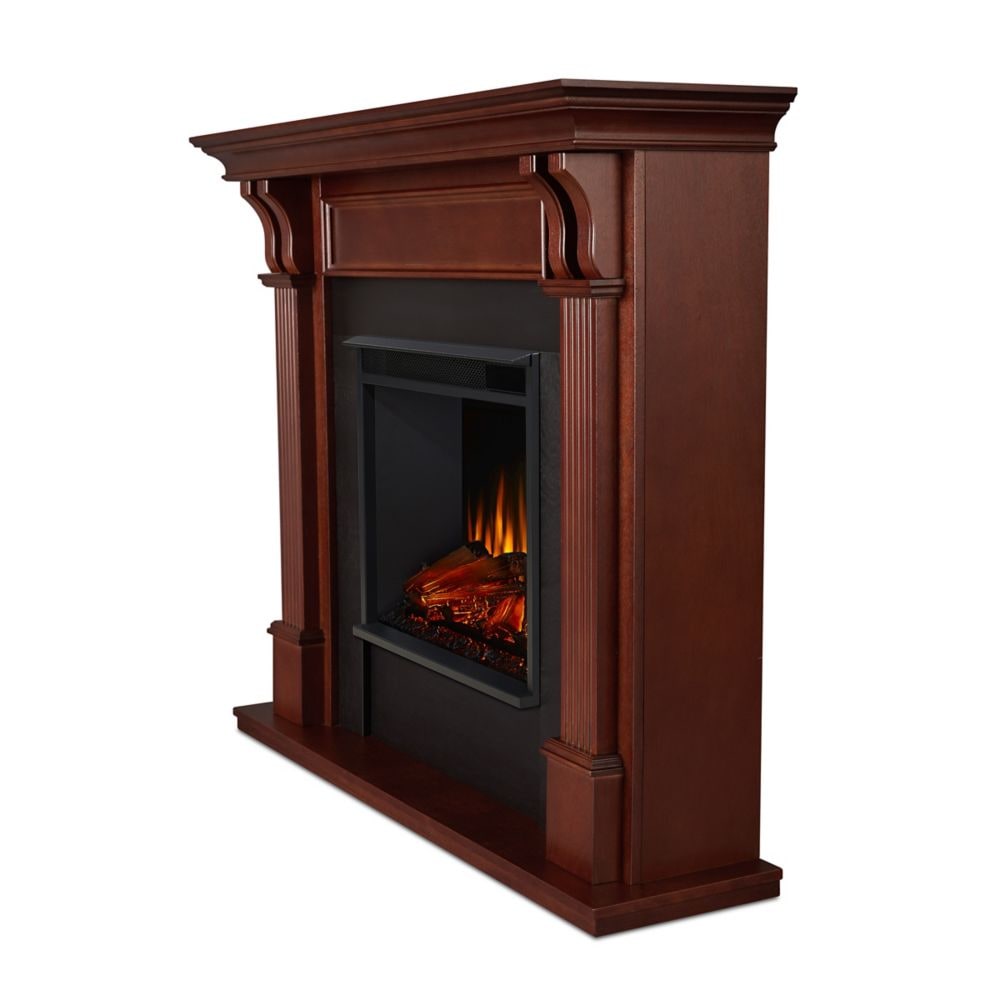 Ashley Electric Fireplace in Mahogany
