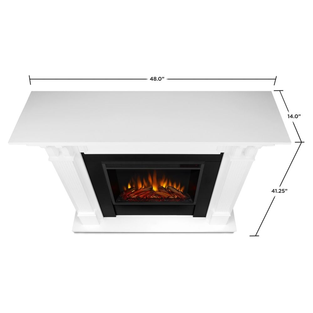 Ashley Electric Fireplace in White