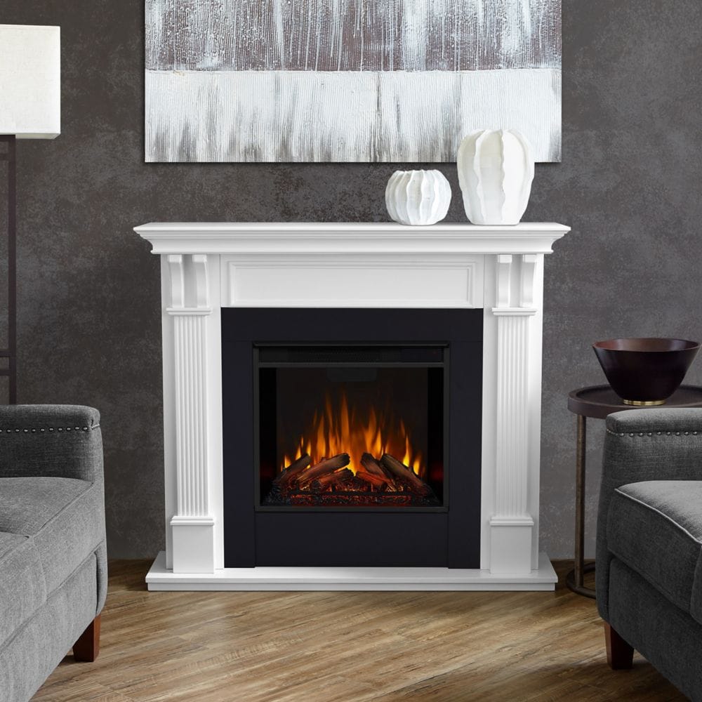 Ashley Electric Fireplace in White