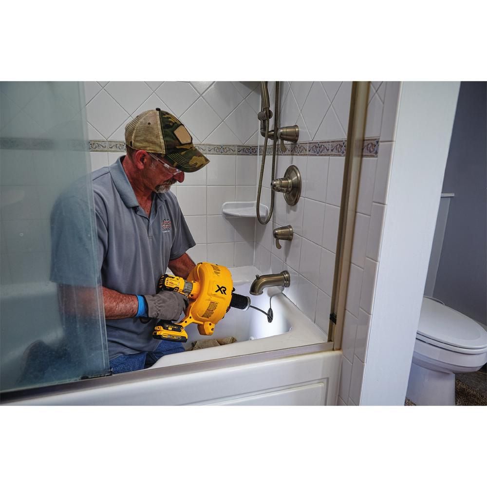 20V MAX XR Lithium-Ion Cordless Brushless Drain Snake with 2Ah Battery, Charger and Kit Box