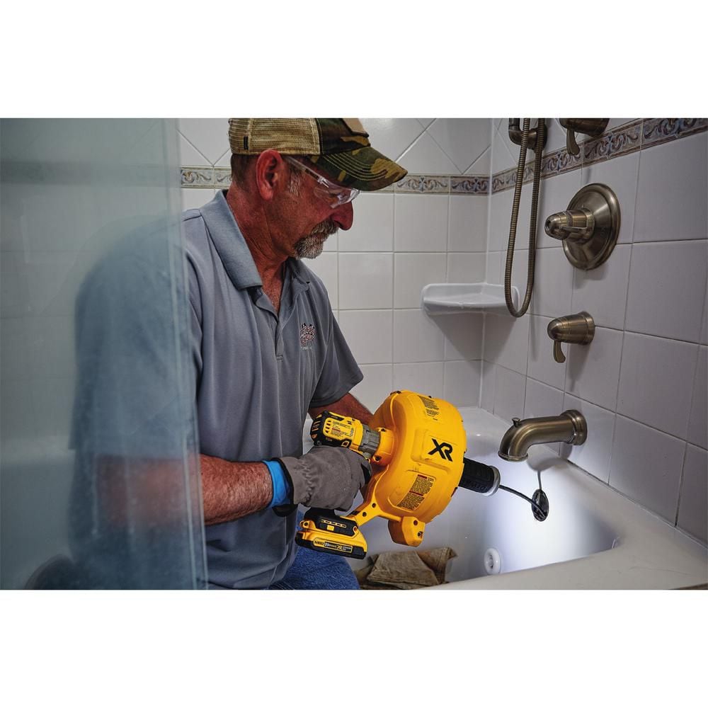 20V MAX XR Lithium-Ion Cordless Brushless Drain Snake with 2Ah Battery, Charger and Kit Box