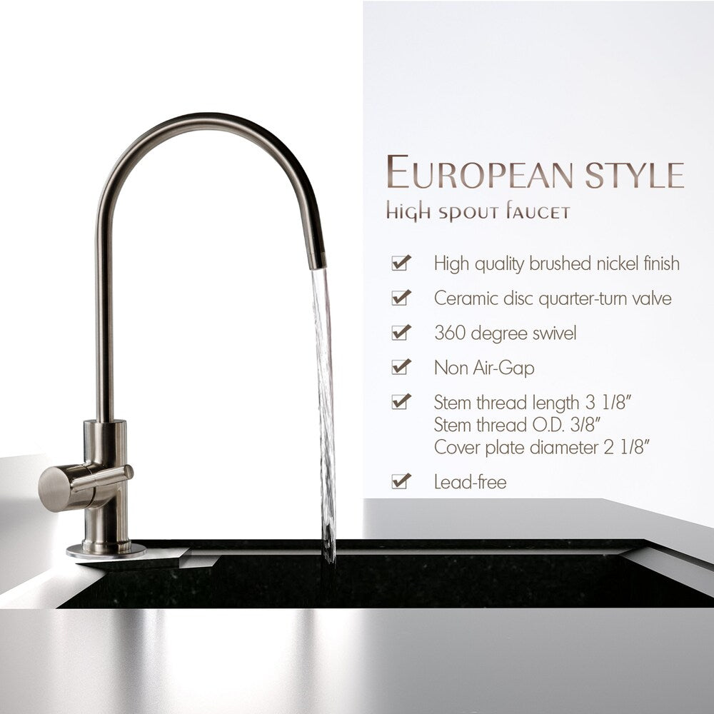 Osmose inverse iSpring GK1-AW, évier de bar de cuisine à bec haut, eau potable, vin antique