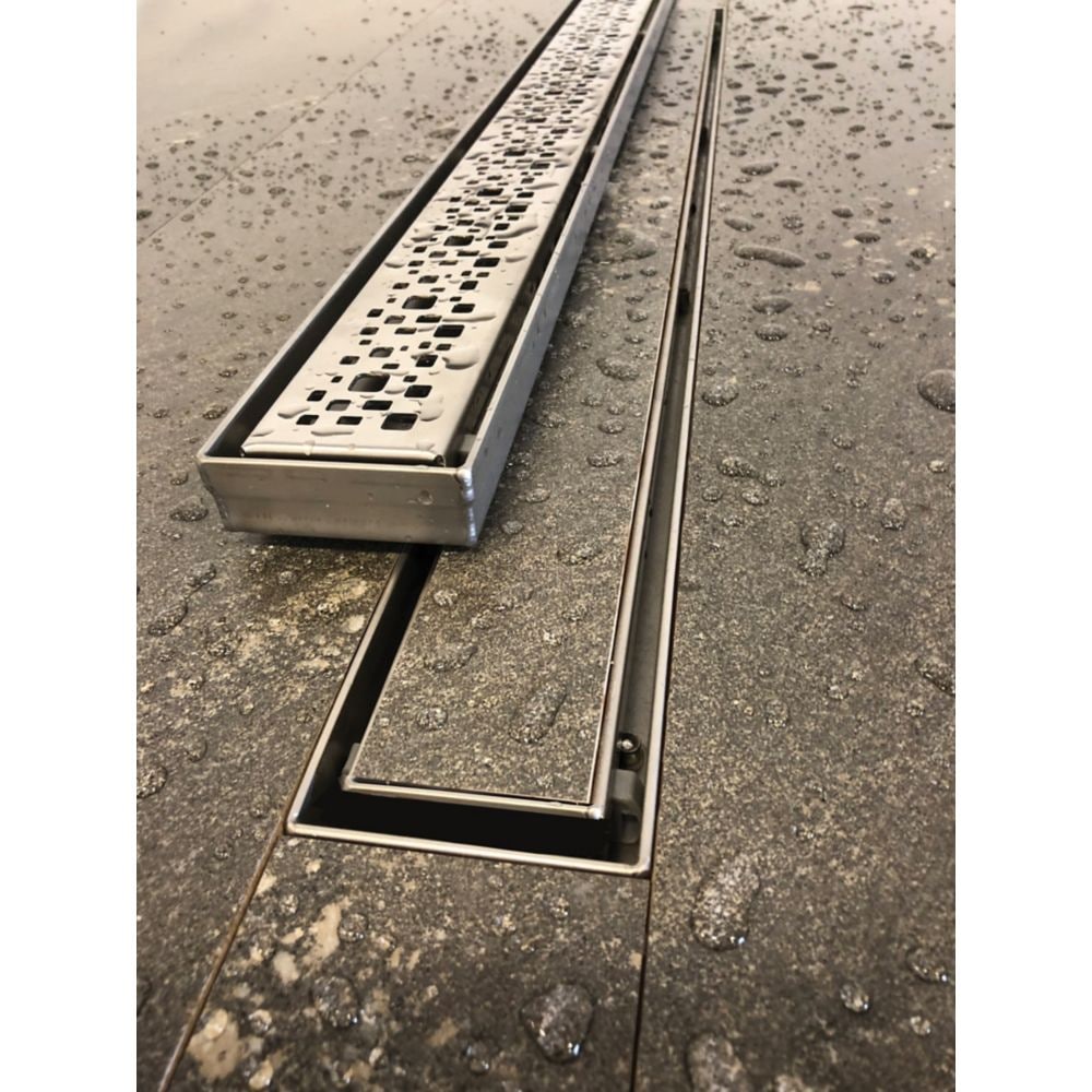 Linear Shower Drain 30-inch (Square-Bright Clear)
