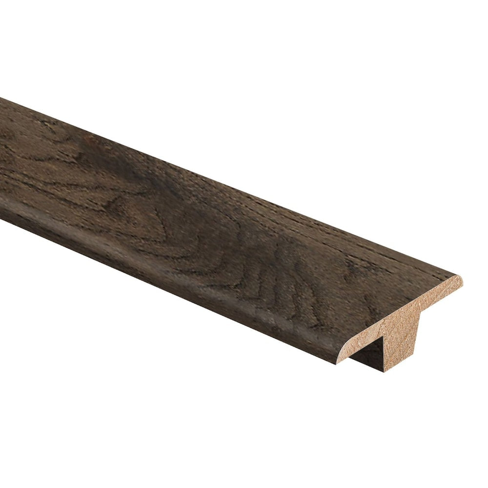 Moulure en T en bois dur de 9/16 po d'épaisseur x 1 3/4 po de largeur x 94 po de longueur, chêne gris