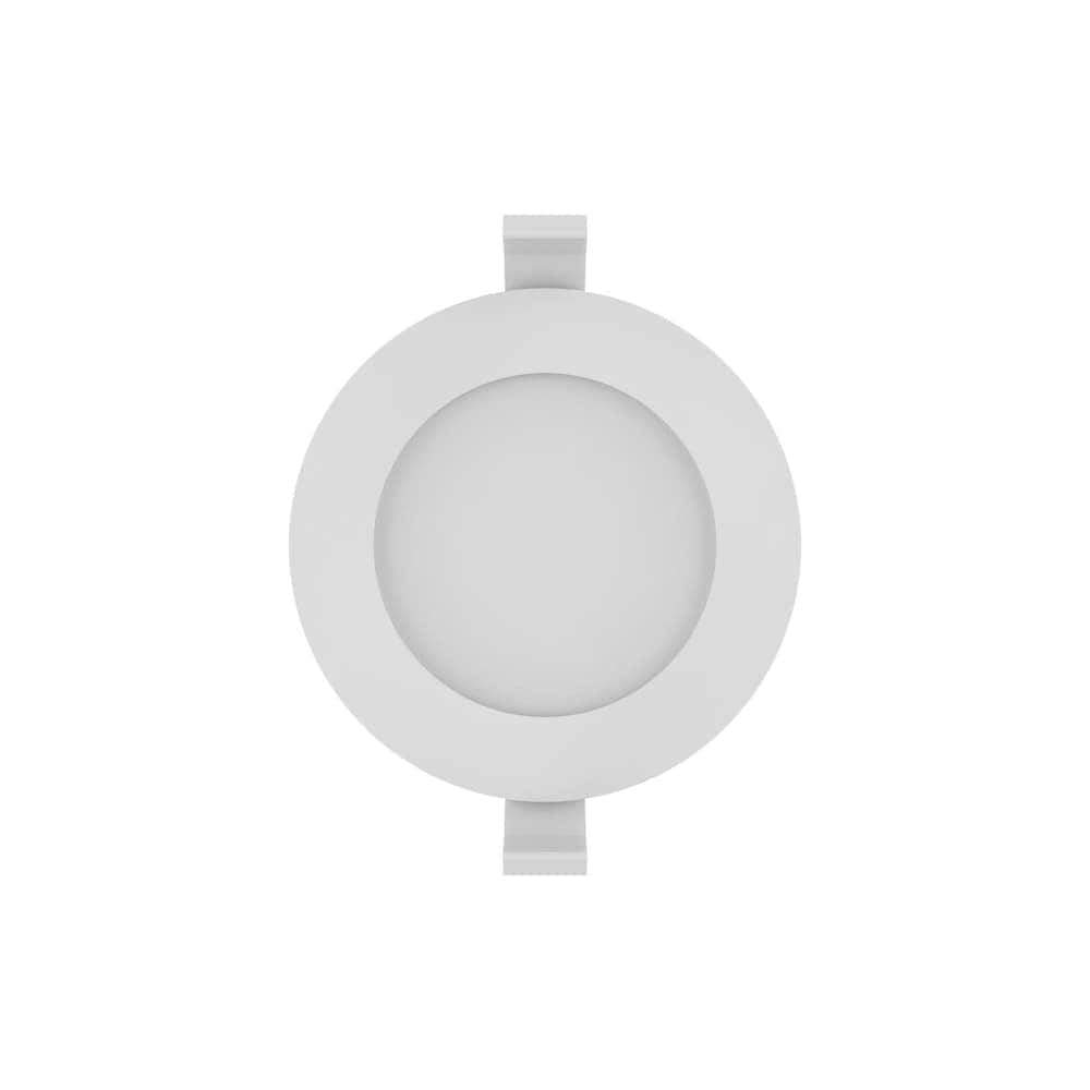 4-inch White Trim Integrated LED 500 Lumens Canless Dimmable Downlight Recessed Lighting Kit (6-Pack)