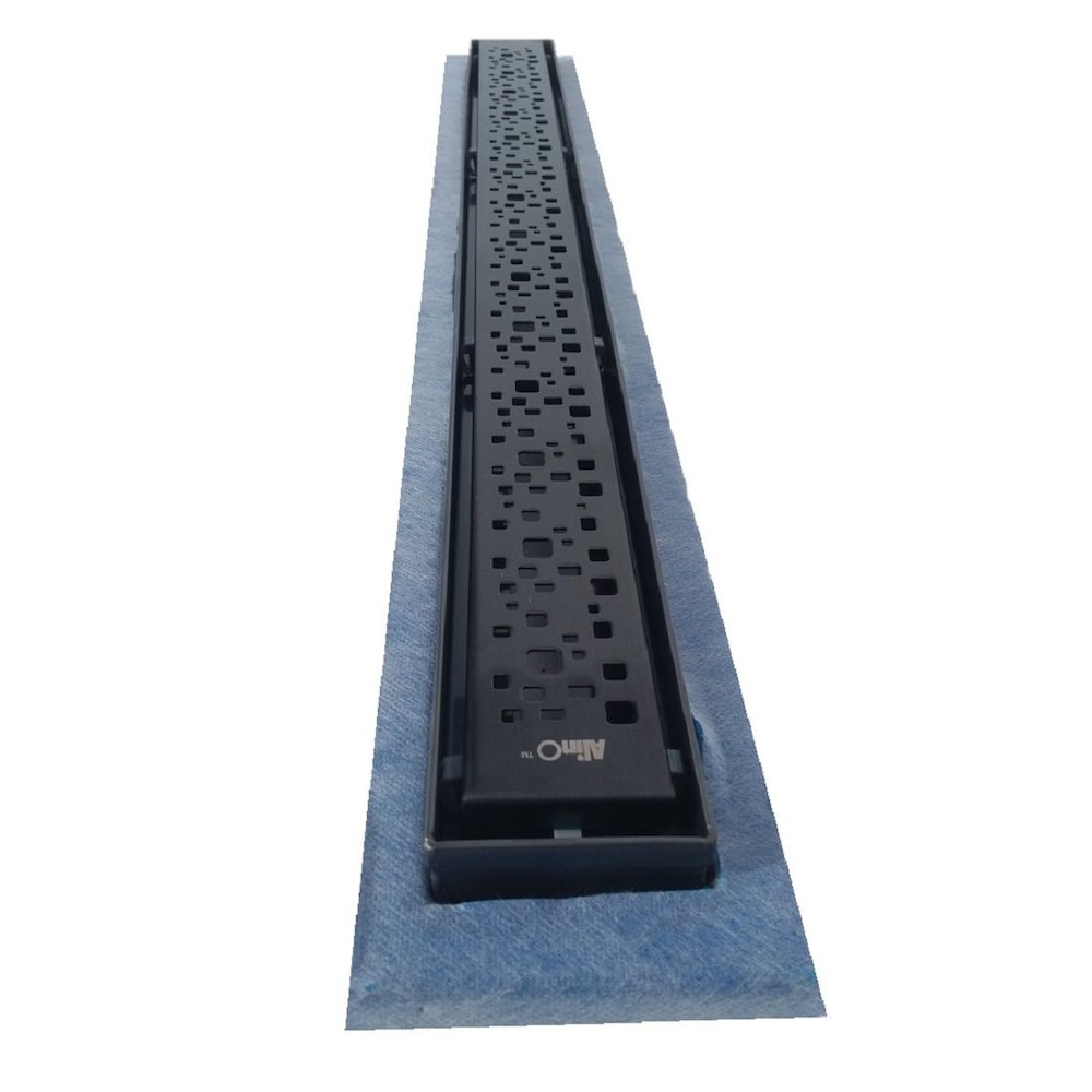 Linear Shower Drain 24-inch (Square - Black)