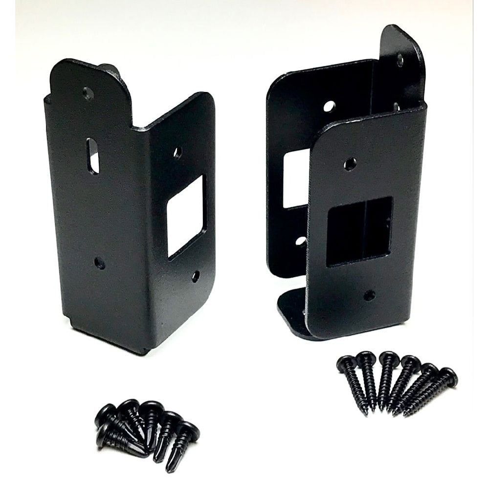 Traditional Fence Bracket Kit for Wood Rails on Aluminum Post (2 Brackets)