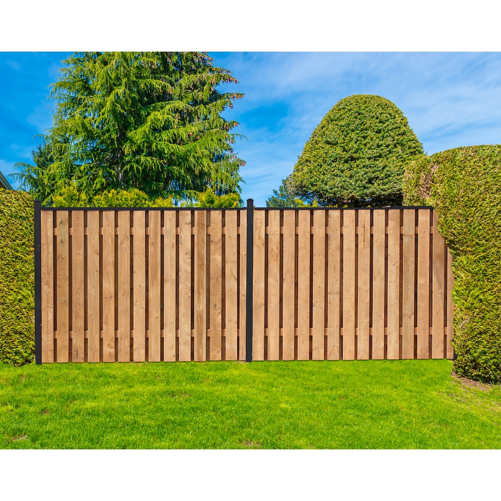 Traditional Fence Bracket Kit for Wood Rails on Aluminum Post (2 Brackets)