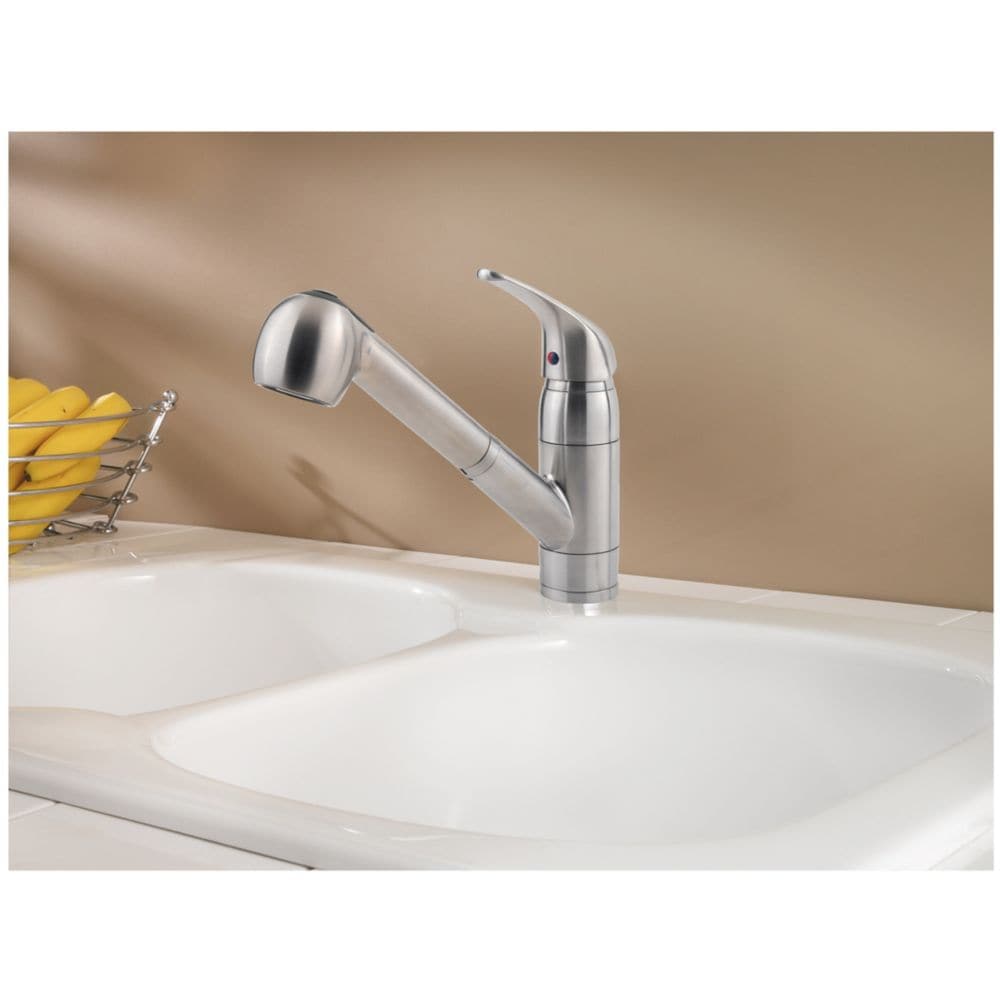 Robinet de cuisine/robinet d'évier de cuisine/robinet à tirette/robinet à tirette en acier inoxydable de la série Pfirst
