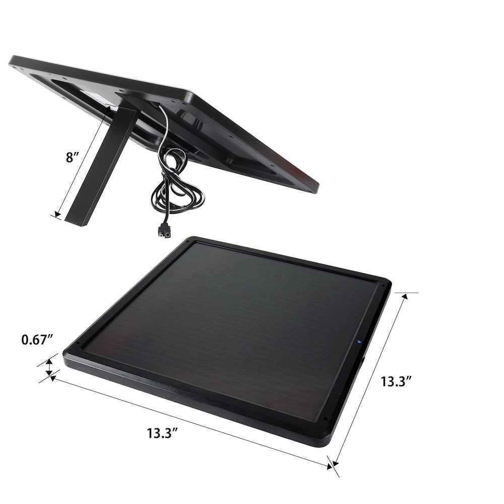 12V Solar Trickle Charger 6W, for Vehicle Battery, 415 mAh