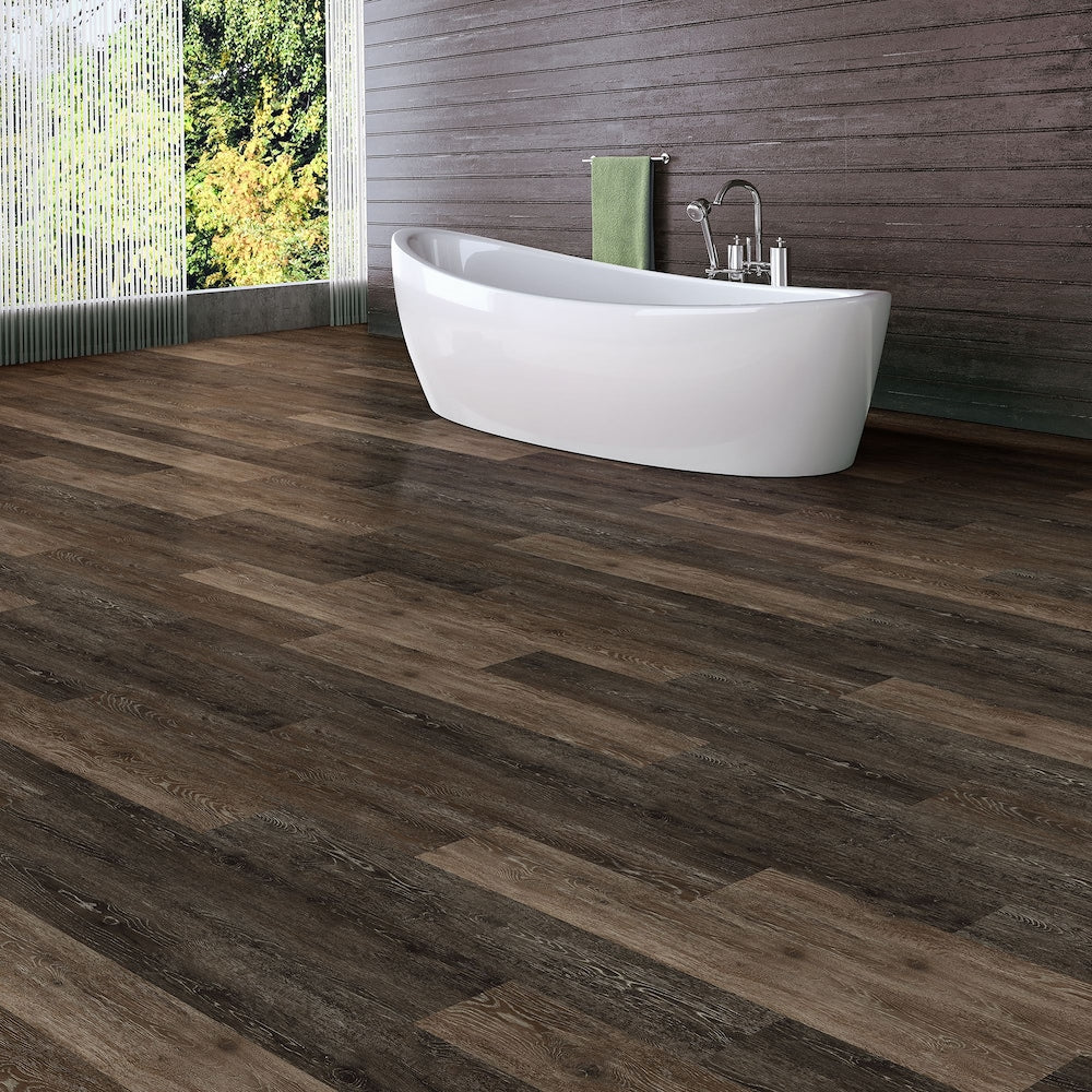 Khaki Oak Dark 6-inch x 36-inch Luxury Vinyl Plank Flooring (24 sq. ft. / case)