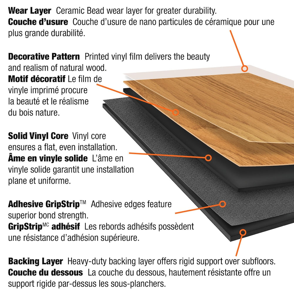 Silver Maple 6-inch x 36-inch Luxury Vinyl Plank Flooring (24 sq. ft. / case)