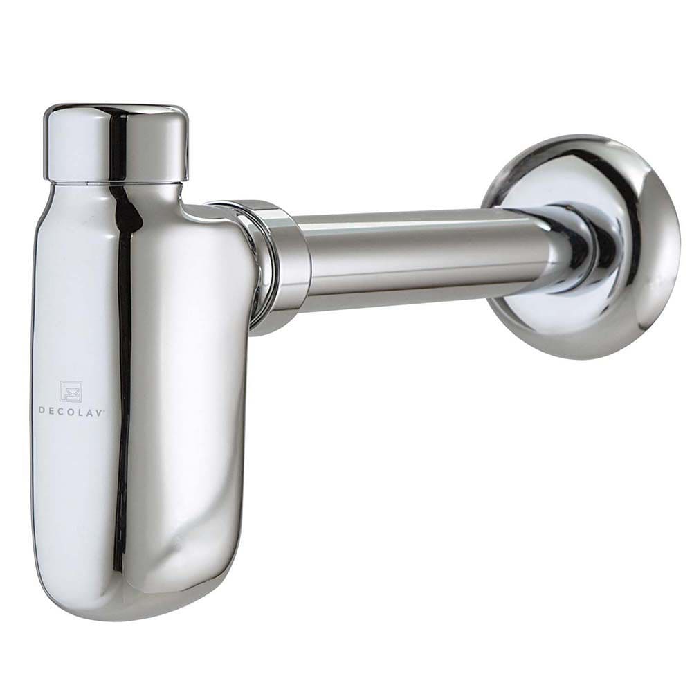 Chrome Polished Decorative Bottle Trap with 13 inch Tailpipe Length