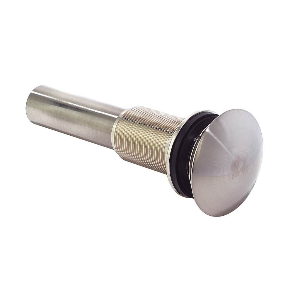 Satin Nickel Umbrella Drain without Overflow