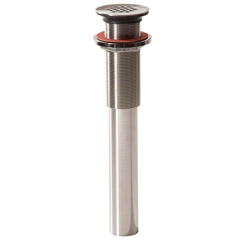 Satin Nickel Grid Drain without Overflow