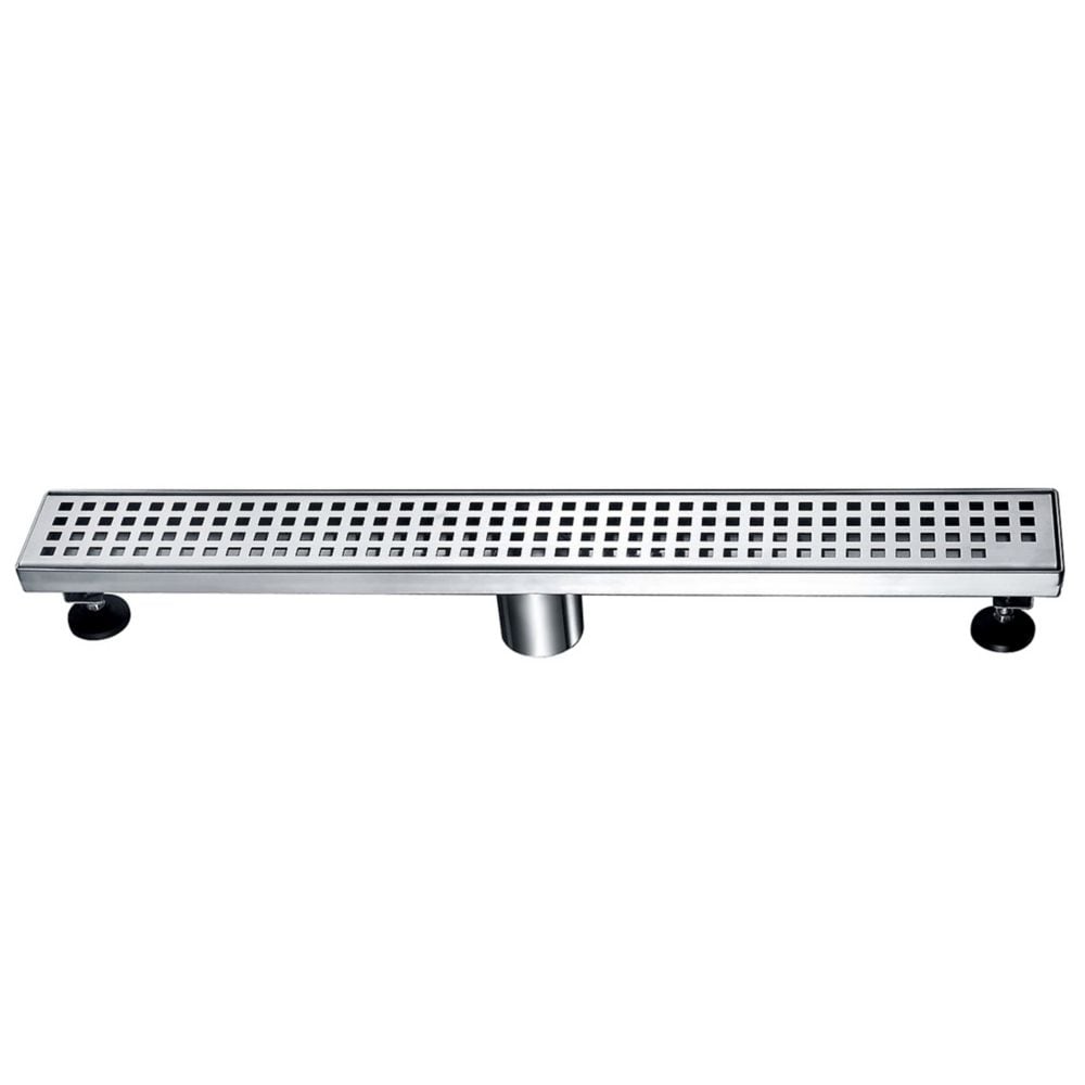 Linear Shower Drain Square Grid, 47 inch.