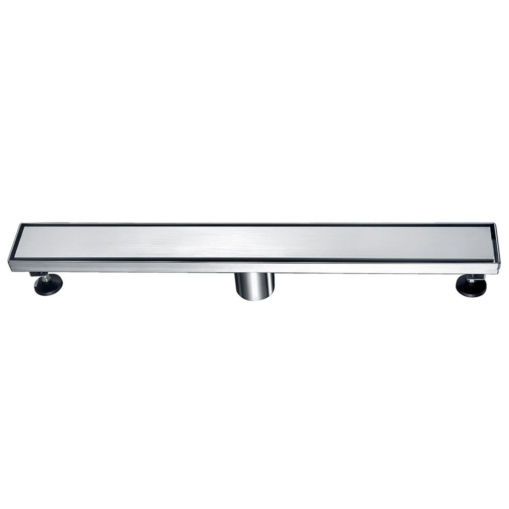 Linear Shower Drain Solid Grid, 24 inch.