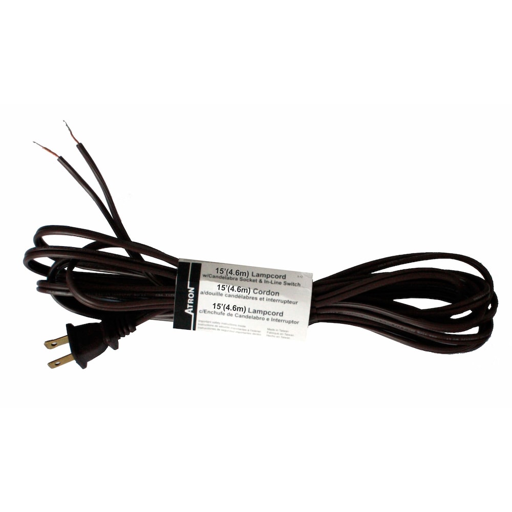 Lamp Cord 15 ft. W/Plug