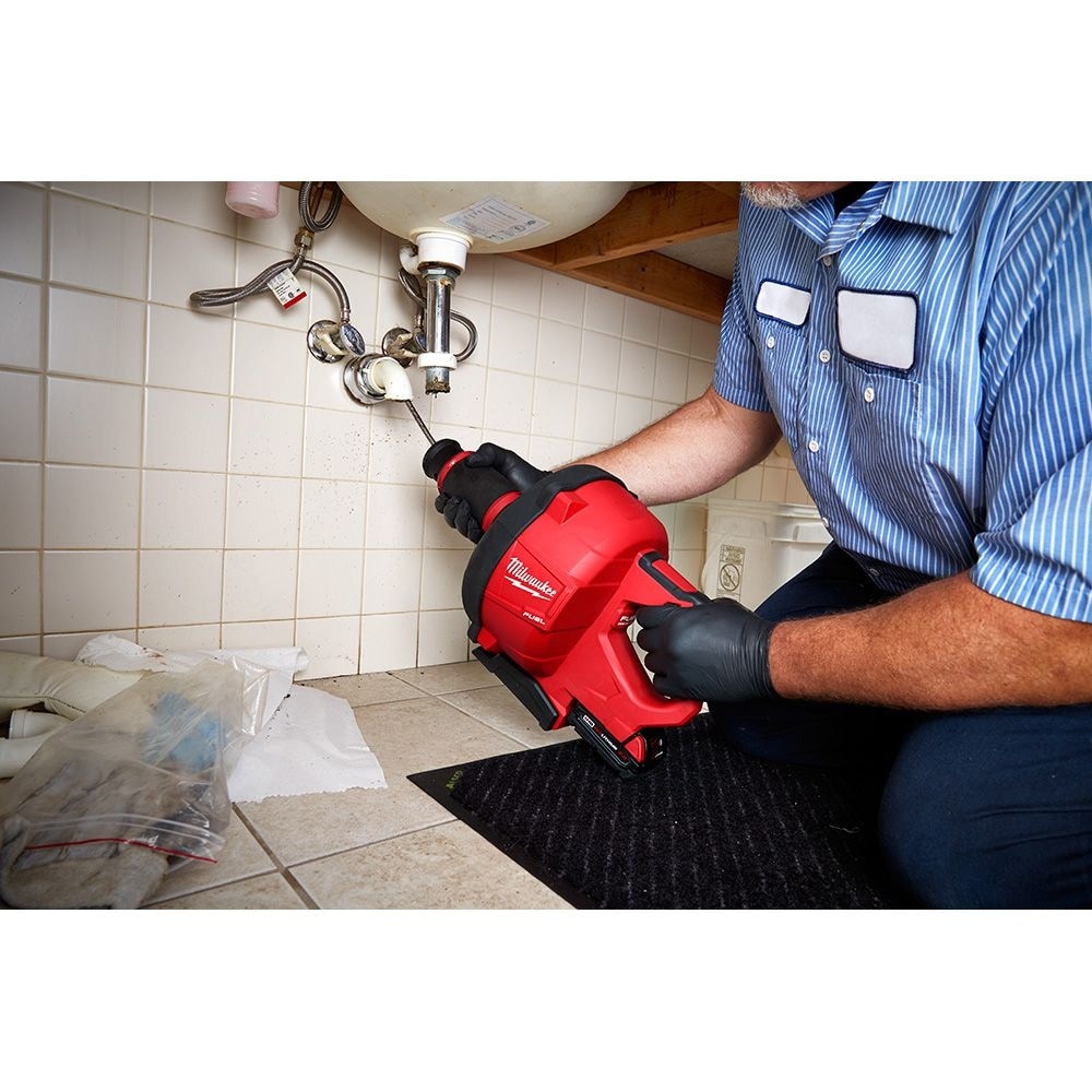 M18 FUEL 18V Lithium-Ion Cordless Drain Cleaning Snake Auger with 5/16-inch Cable Drive Kit