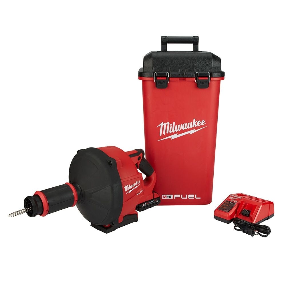 M18 FUEL 18V Lithium-Ion Cordless Drain Cleaning Snake Auger with 5/16-inch Cable Drive Kit